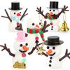 Smiling Snowman & Snowball Clay Ornament Kit for Parent-Child Christmas Crafting