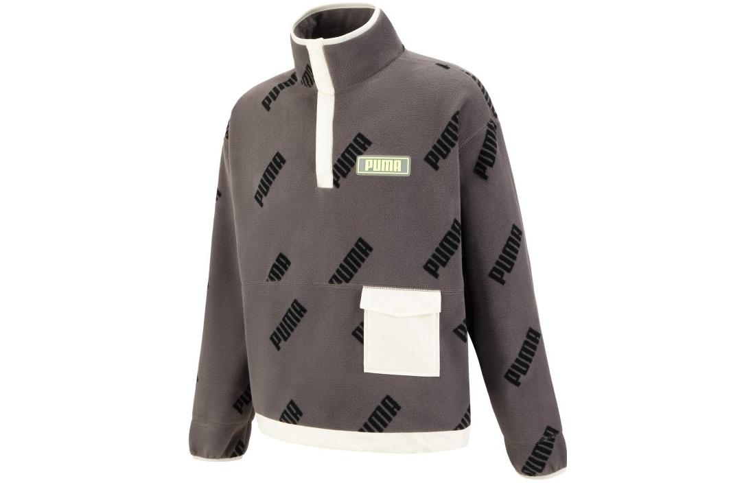 Свитшот PUMA Унисекс Лайм Серый 539704-44 L