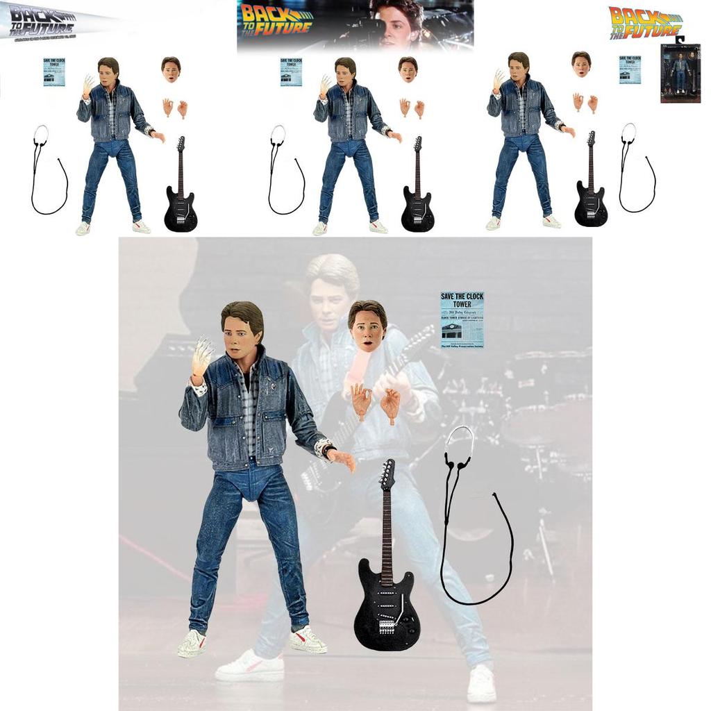 Collectible Back To The Future Marty Mcfly Pvc Figure 7 Inch Height Neca