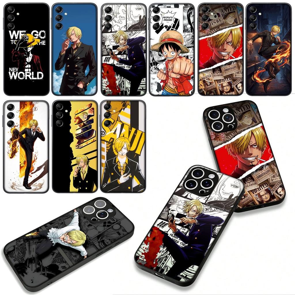 Poster Luffy Sanji One Piece Case for Motorola Moto G54 G05 G24 G45 G55 G75 G85 G15 G57 G86 Power Edge 50 30 Fusion neo Pro