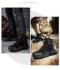 Men's Mid-Calf Tactical Combat Boots for Outdoor Hiking and Mountaineering - Anti-Kick Protection