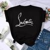 2025 Koreaanse Kpop Liefde Gehaast Mode Kleding Vrouwen Dame Vrouw Eén Schouder Crop Tops T-shirt Zomer Pure Losse Kleding