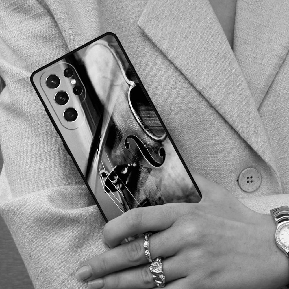 Musical Cello Violin Cell Phone Case for Samsung Galaxy S26 Ultra S25 S24 S23 S22 S21 S20 Note10 Cover
