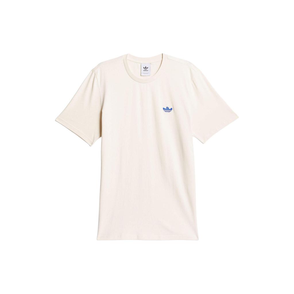 Adidas Originals Shmoofoil Featherweight Solid Logo Round Neck Short Sleeve T-Shirt Men Tops White IU0103