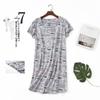 Women Nightdress Short Sleeve Cute Cartoon Sleepwear Sweet O Neck Nightgowns Pyjamas Lady's Cotton Sleepdress
