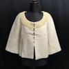 Made In Japan Anatelier No Collar Coat M Women Ivory Short Fully Lined(USED)