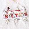 New Wooden Hanging Ornaments Creative Party Supplies Xmas Tree Pendants Santa Claus Happy New Year Door Pendants