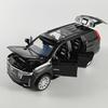 Diecast 1:32 Cadillac Escalade SUV Alloy Model Sound And Light Pull Back Toy Accessories For The Car Birthday Present For Boys