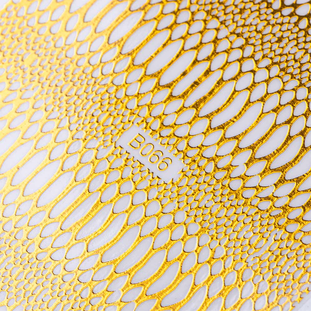 Nail Stickers Thin Self-adhesive Opalescent Snake Skin Snake Skin Gold