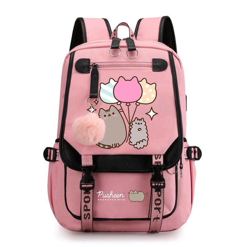 

Толстый Джи Кот Милый Принт Школьный Рюкзак для Улицы Путешествий Ткань Оксфорд No Specification