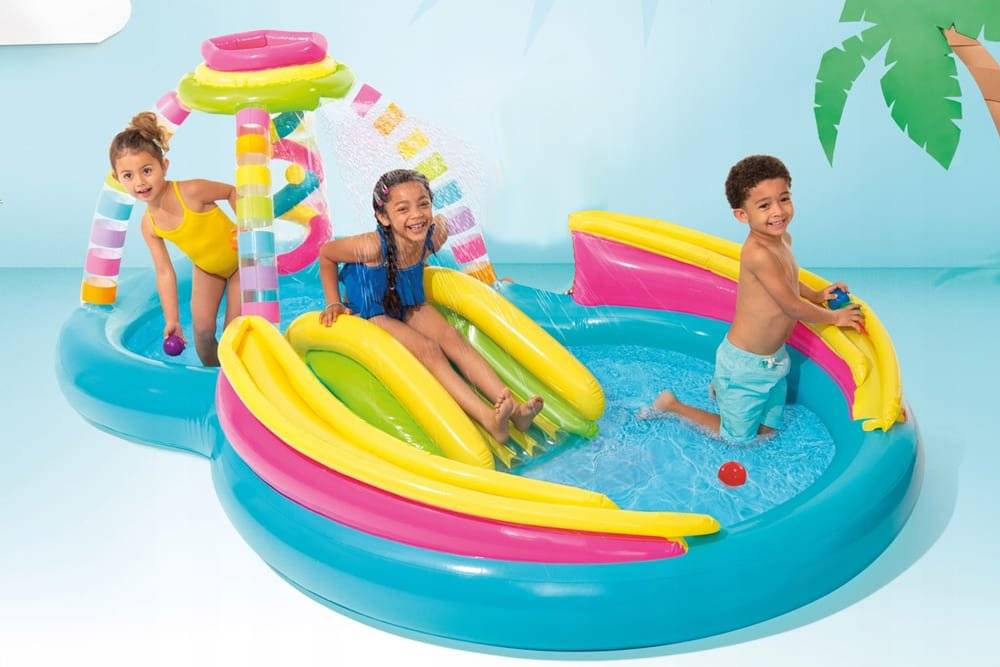 Loc de joacă gonflabil curcubeu