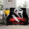 Scr-eam Horror Movie Blanket Flannel Blanket for bed, sofa, Camping, Hiking, Picnic Essentials, gift for family Fan gifts