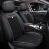 5-seats High-Quality Full-Coverage Leather & Ice Silk 3D Car Seat Covers - Universal Fit, Breathable, Anti-Slip, Easy To Install