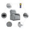 Vidaxl Foldable Massage Armchair, Light Gray, Fabric Upholstered