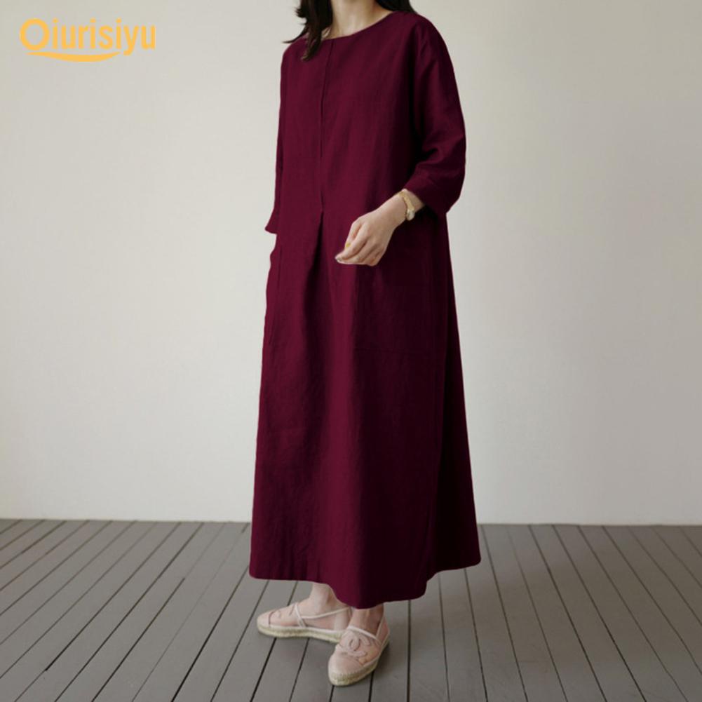 Large Hem Loose Maxi Dress 