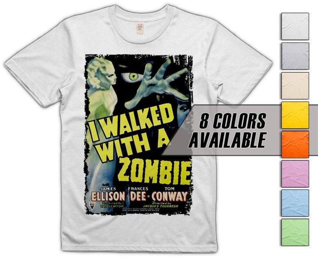 I Walked with a Zombie V1 Men's T-Shirt All Sizes S-5XL 8 Colors Available