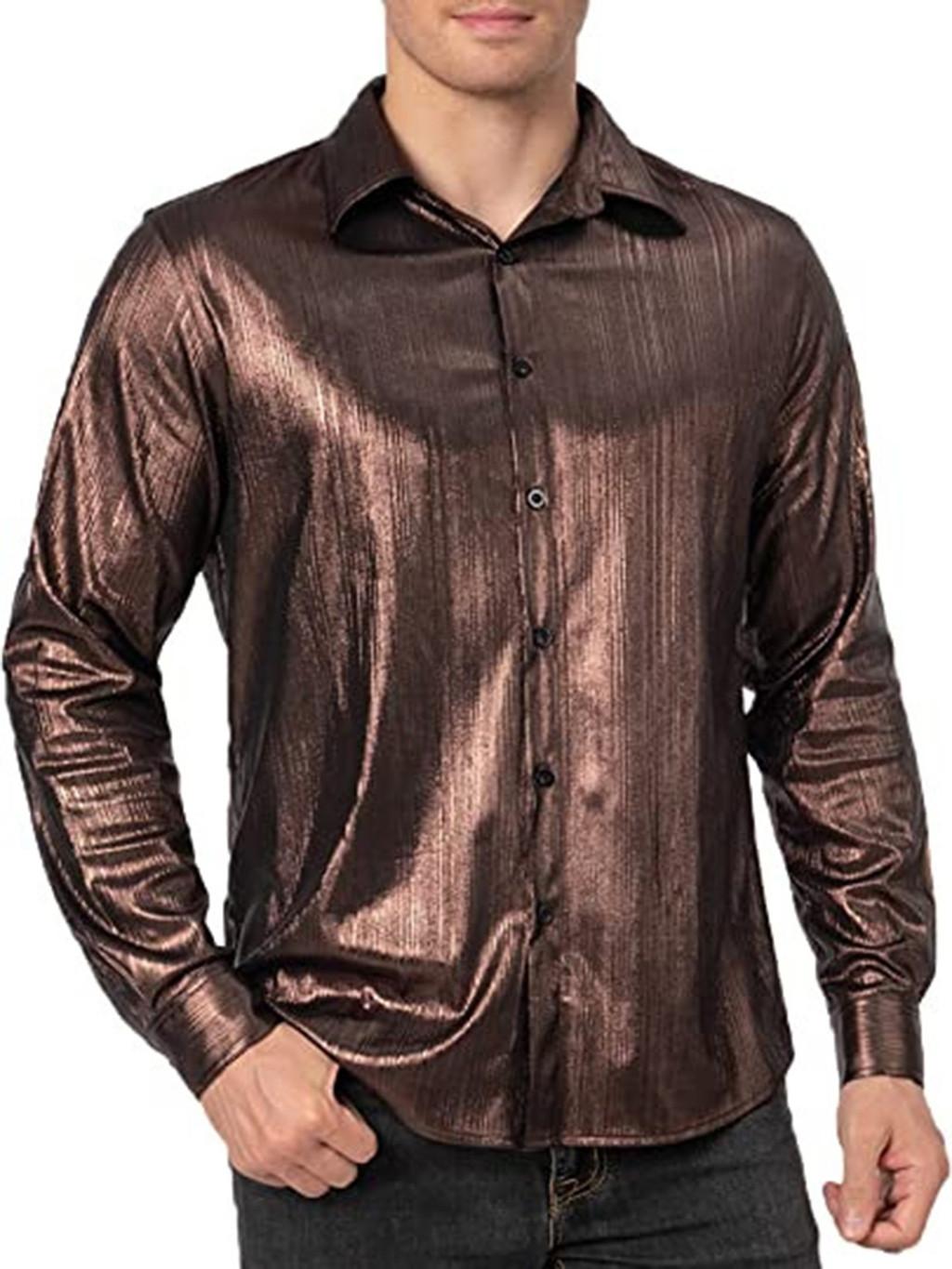 

Фэнтезийная футболка с пайеточной тканью для уличной моды и косплея на мероприятиях XXL коричневый