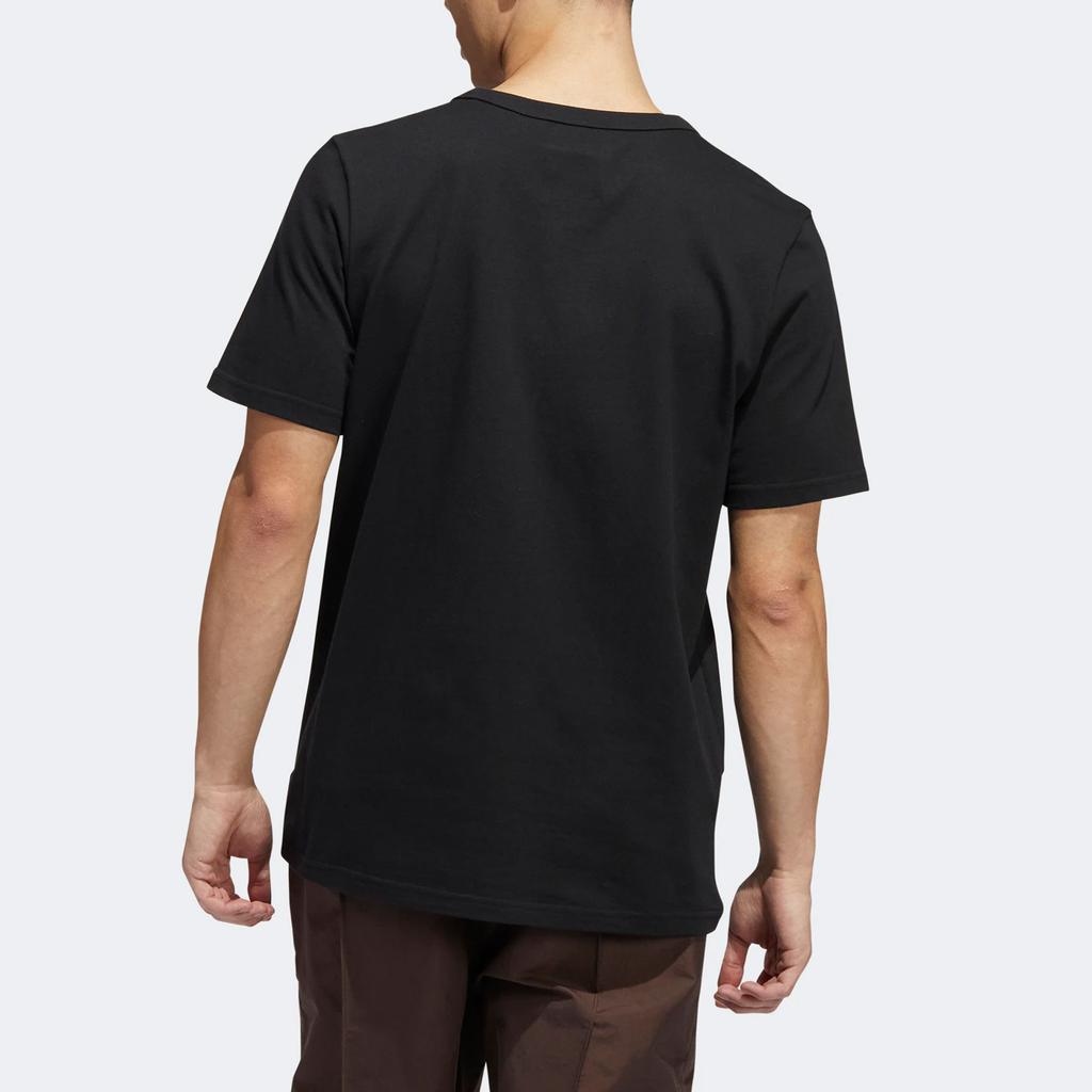 Adidas Originals Trefoil Casual Short Sleeve T-Shirt With Front Pocket Men Tops Black HM6859