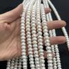 1String, White Natural Freshwater Pearls, Handmade Flat Pearl Beads for Jewelry Making DIY Crafts (Beads 9-10mm, Length 36cm)