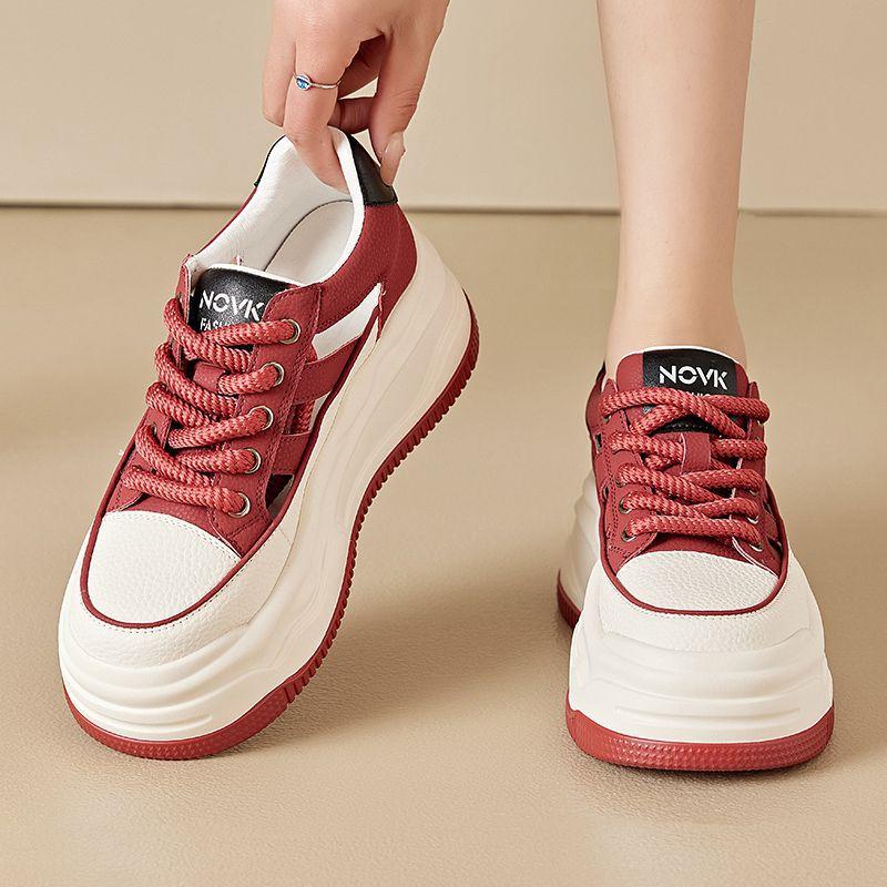 Summer Hollow Women's Thick-soled Heightening Women's Shoes Fashion Hole Shoes Student Sports and Leisure Shoes Bag Head Sandals