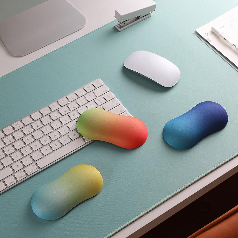 Desktop Mouse Wrist Rest Pad Silicone Mice Keyboard Hand Soft Cushion For Laptop Computer Pc Hand Pillow For Office Students
