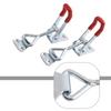 8 STÜCK Eisen Verzinkt/Edelstahl Verstellbarer Kniehebelverschluss Schnappverschluss Schnellspanner Rutschfester Push-Pull-Kniehebelspanner