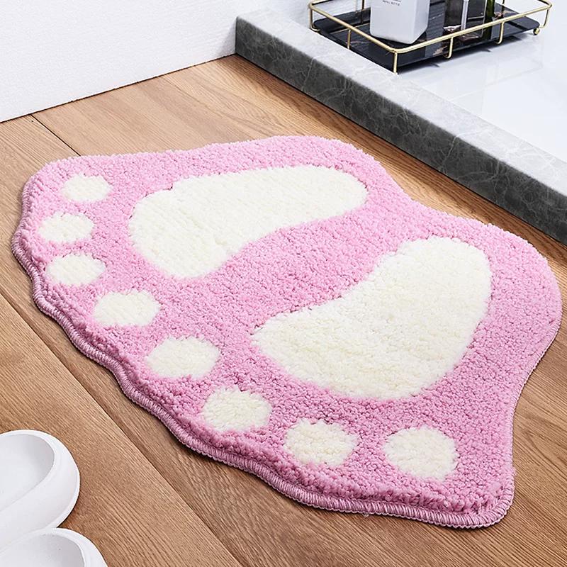 Bathroom Floor Mat, Bathroom Toilet Door Mat, Water-Absorbent Quick-Drying Foot Mat, Entryway Bathroom Non-Slip Carpet