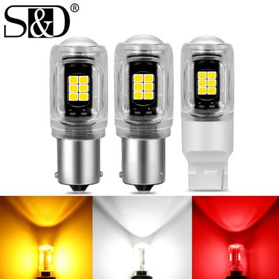 1Pc T20 LED 7440 W21W WY21W 1156 BA15S BAU15S P21W Led Bulb PY21W Car Light Brake Bulb Auto Turn Signal Tail Parking Reverse Lamp 12V