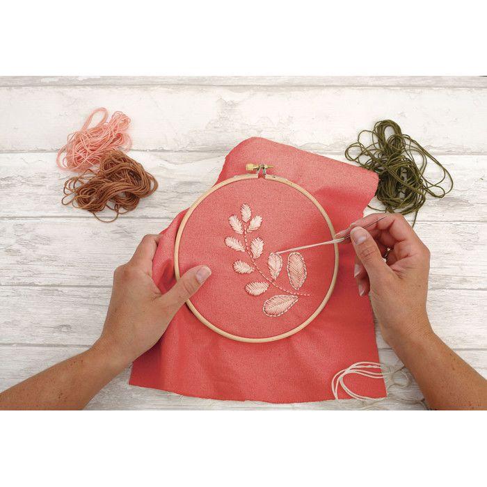Cotton Canvas Ideal Embroidery Light Red 45 X 60 Cm