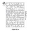 0.5inch Alphabet Stickers Small Size Greeting Cards Decorative Letter Stickers for Clipping Books
