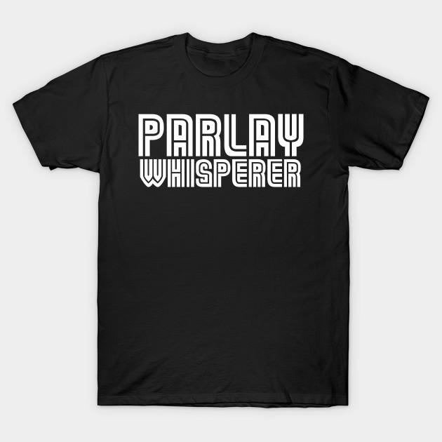 Men Black Print T-shirt Parlay Whisperer No-Cut Transfer Paper Print Cotton Tshirt S чёрный