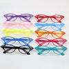 Vintage Frame Rhinestones Studded Glasses for Adult and Kids Colorful Frame Eye Glasses for Everyday Wear and Parties