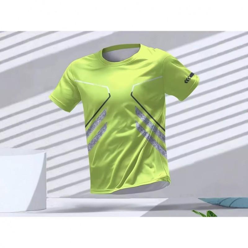 Mens 3D Digital Print Athletic Running Tee - Breathable Quick Dry Short Sleeve T-Shirt Workout