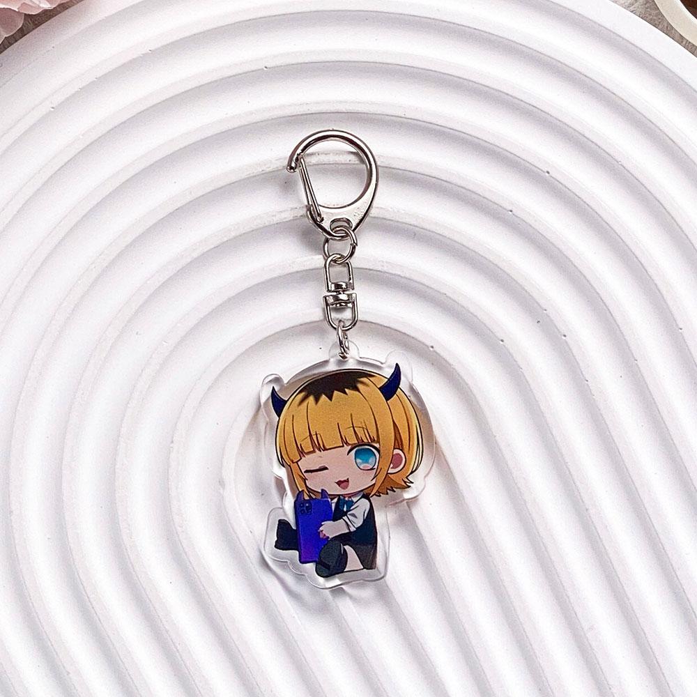 Anime Characters Oshi No Ko Acrylic Car Keychain Accessories Bag Charm Cute Cartoon Backpack Pendant Keyring Gifts For Friends