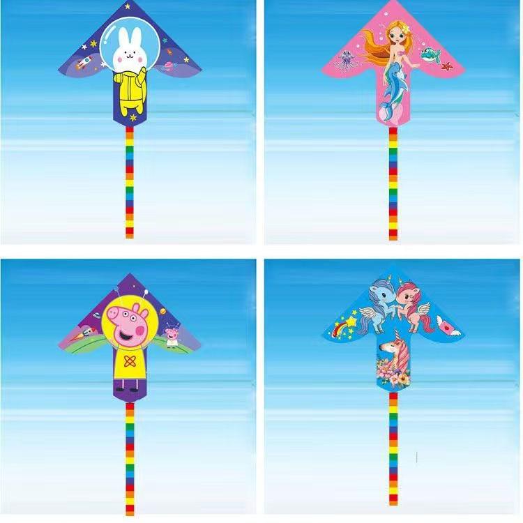 2026 New Children's Unicorn Triangle Kite - Easy To Fly In Light Breeze, In Stock