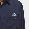 Men's Adidas Shirts Men's Ink Blue Lapel Moderate Other