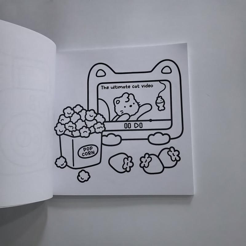 Cute Girl Stress Relief Coloring Book - Self-Love Drawing Book Ideal Gift for Birthday Party Christmas Features Cute Girl Themes