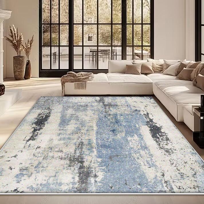 Modern Abstract Art Carpets Living Room Decoration Light Luxury Carpet Home Sofa Floor Mat Washable Bedroom Cloakroom Soft Rugs