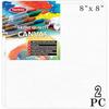 Variety Canvas 8 X 8 Inch Cotton Canvas Board For Painting, 7Oz Primed, Pack Of 2 Piece - White