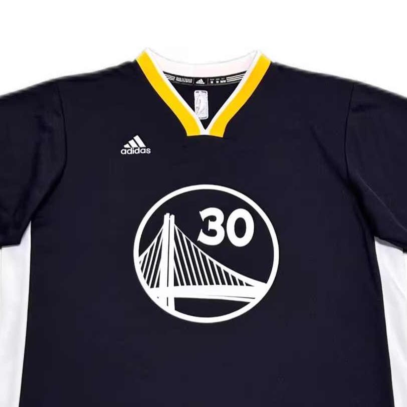 Adidas X NBA Collaboration Golden State Warriors Curry Fashion Comfortable Soft Skin-Friendly Short Sleeve Basketball Jersey 7818A-3HW-AEB1199