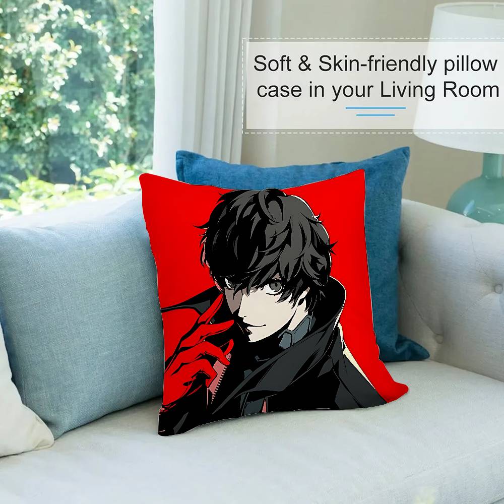 Game Joker Panther Mona Pillow Case Cushion Cover Soft Cute Throw Pillow Case For Car Sofa Pillowcase Polyester With Zipper