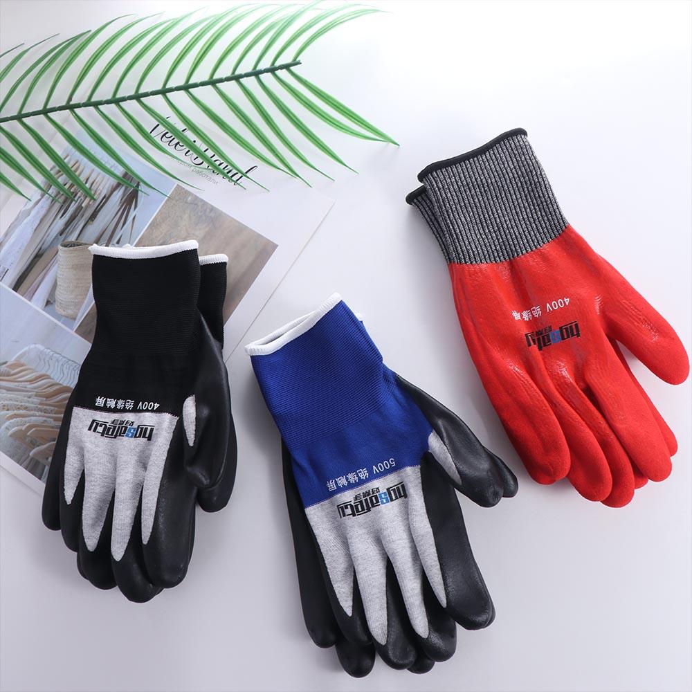 Oil Proof Electrical Insulating Gloves  Work Gloves Anti-Electricity Gloves  Household