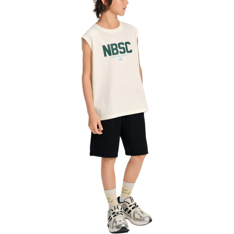 New Balance Tank Top NBSC Ivory White Children Aged 3 7 Years Old 7GF2E073-IV