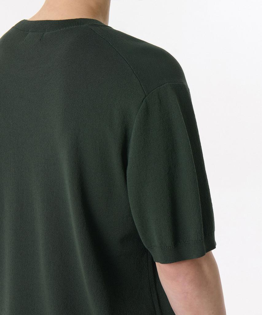 Musinsa Standard Cool Touch Crew Neck Short Sleeve Knit [Deep Green]