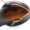 Used MCM Visetos Circle Shoulder Bag PVC coated canvas leather Black Used Women