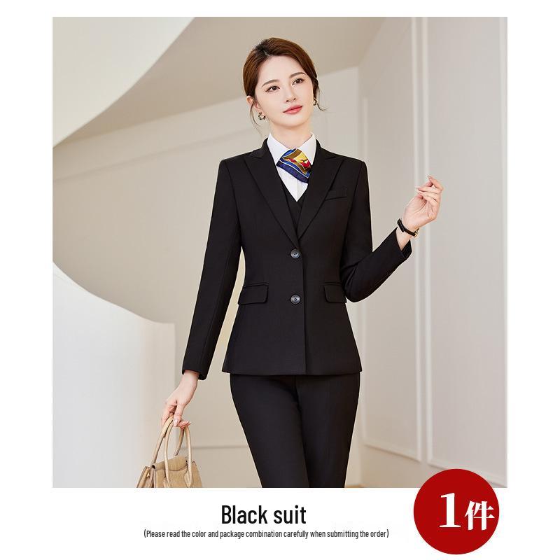 Dámský formální oblek slim fit pro rok 2024: Podzimní/Zimní Manažerské Pracovní Oblečení