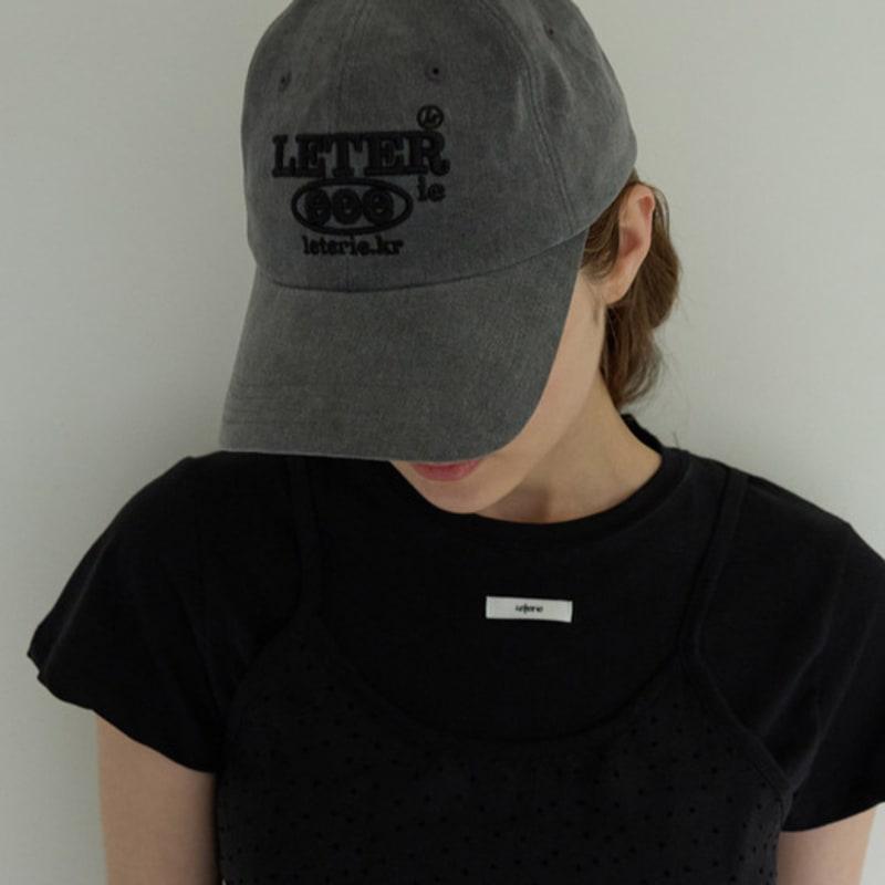 Leterie LETERIE LOGO CAP_DUNKELGRAU