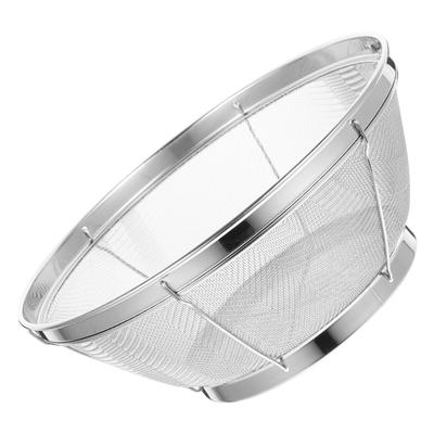 Stainless Steel Rice Washing Sieve Colander Fine Mesh Basket Fruits Drain Kitchen Bowl Vegetable