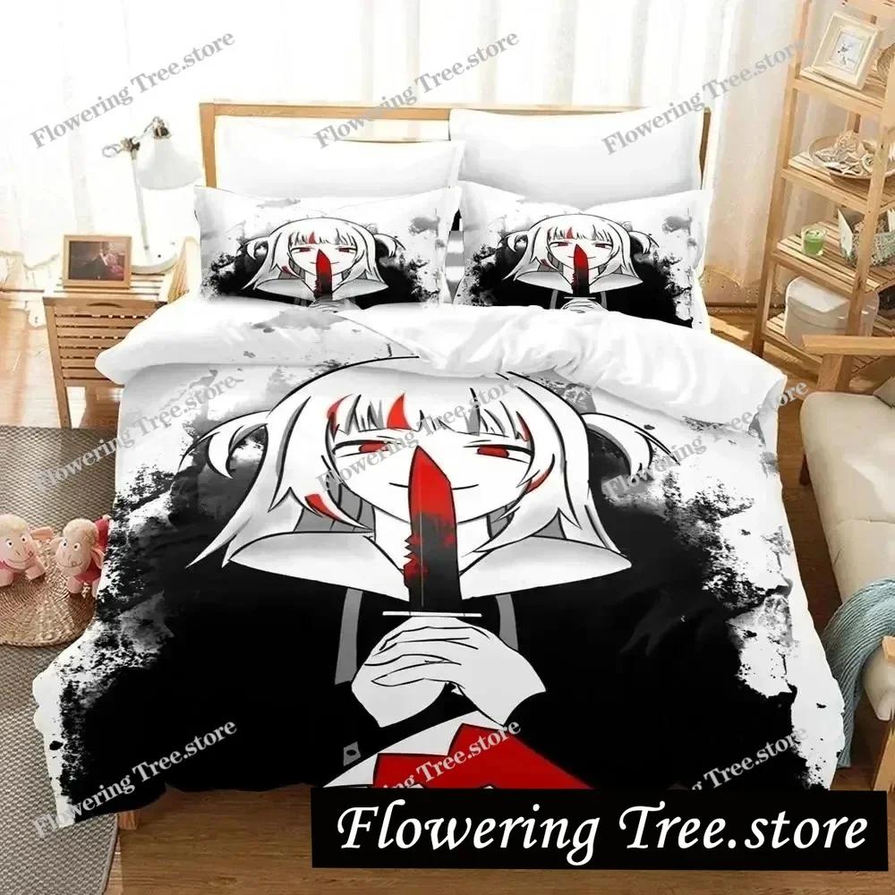 G-Gawr Gura Reflect Fanart holoMyth Bedding Set Duvet Cover Bed Set Quilt Pillowcase Comforter king Queen Size Boys Adult 025
