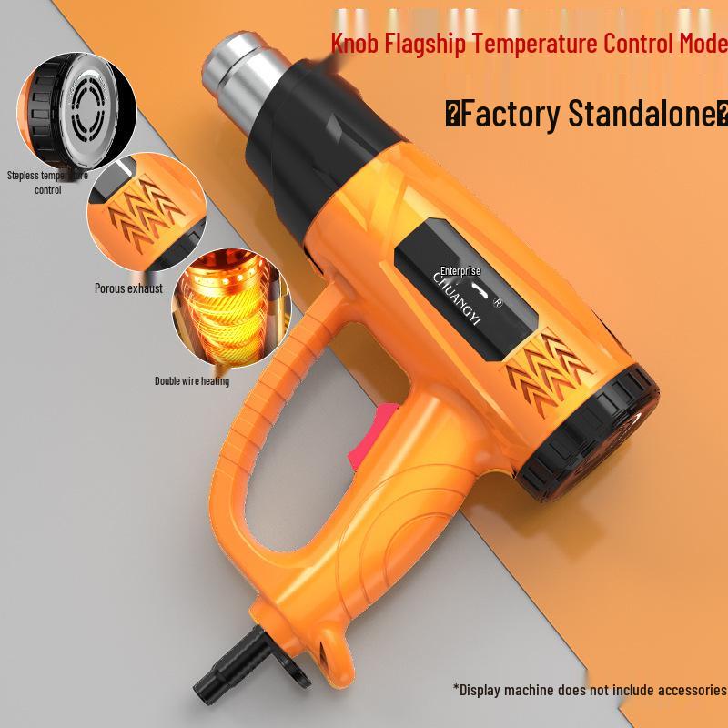 CHUANGYI High-Power Digital Display Heat Gun for Industrial Tile Grout Heating & Film Application